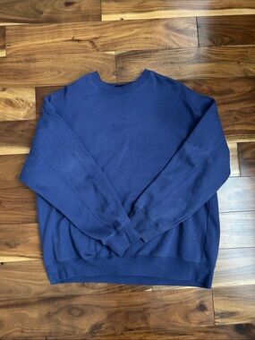 H&M Men's Crewneck Sweatshirt - Navy Blue